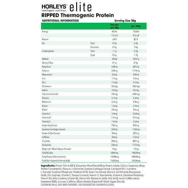 Horleys Elite Ripped 1kg - Image 3