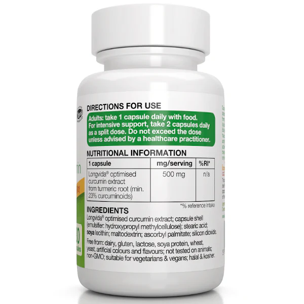 Igennus Longvida Optimised Curcumin 30 Caps - Image 3