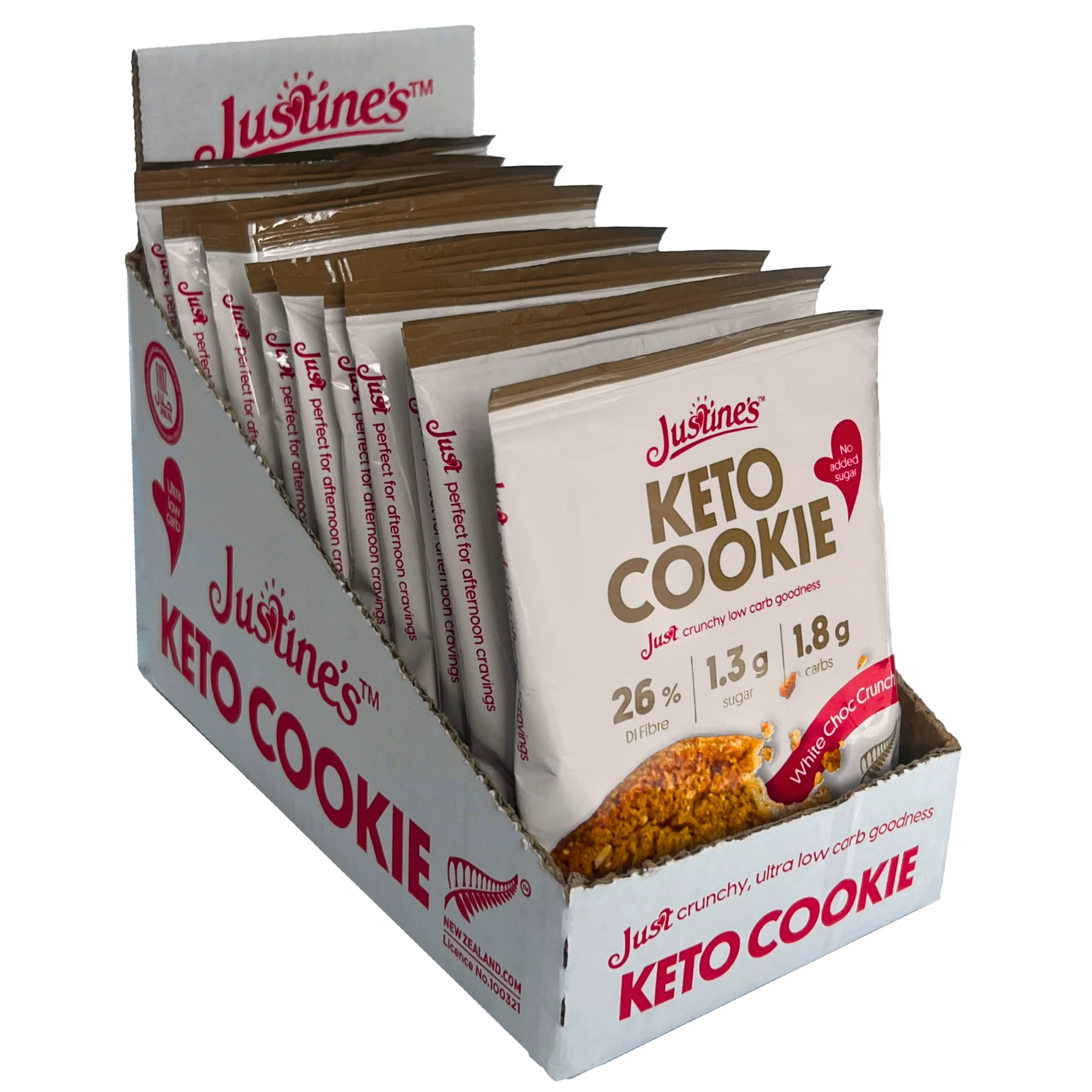 Justine's Keto Crunch Cookie 40g Box of 12 - Image 2