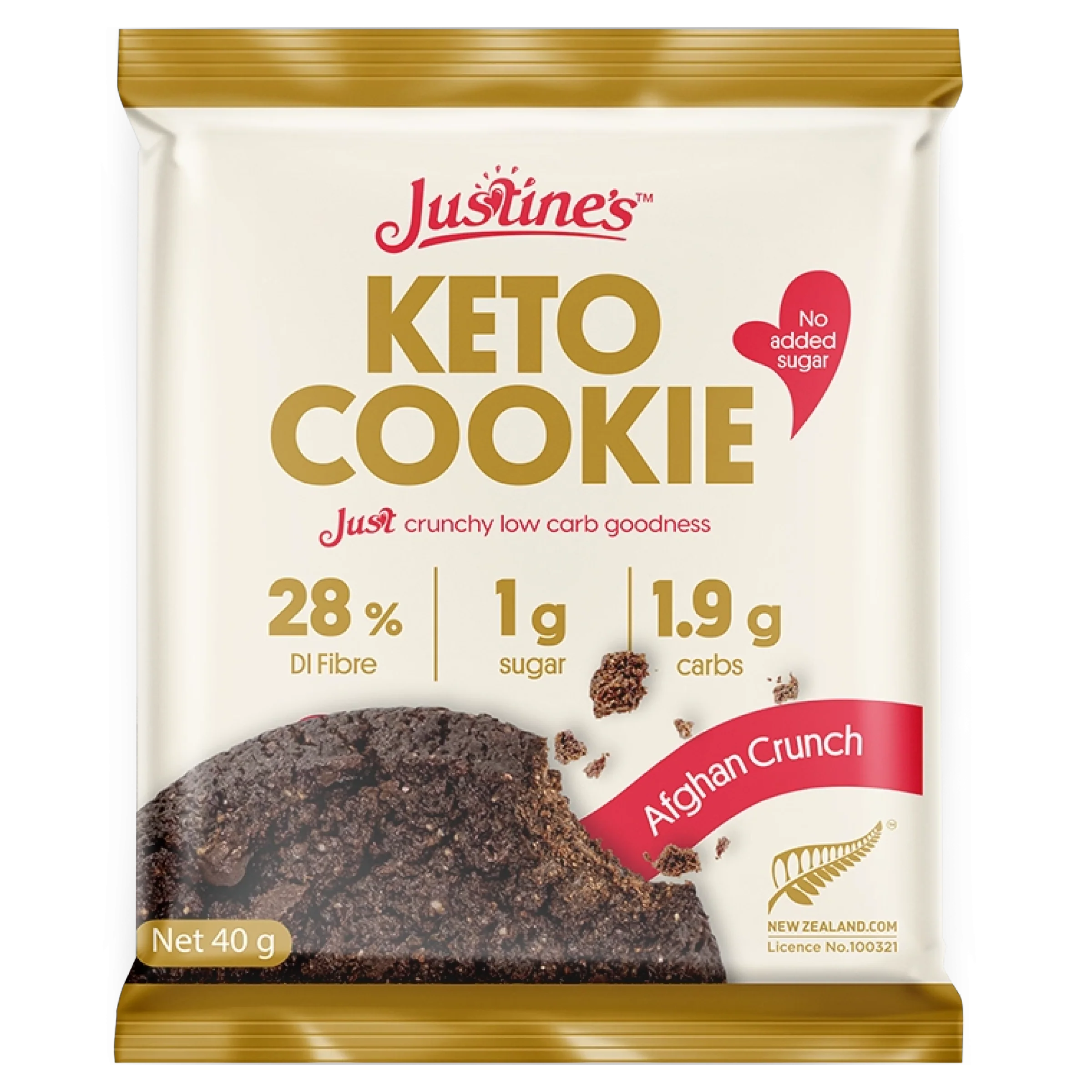 Justine's Keto Crunch Cookie 40g Box of 12 - Image 3