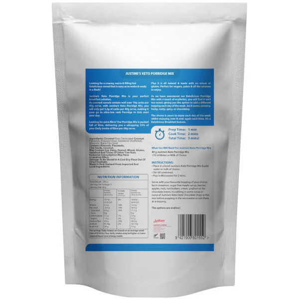 Justine's Keto Porridge Mix 200g - Image 2