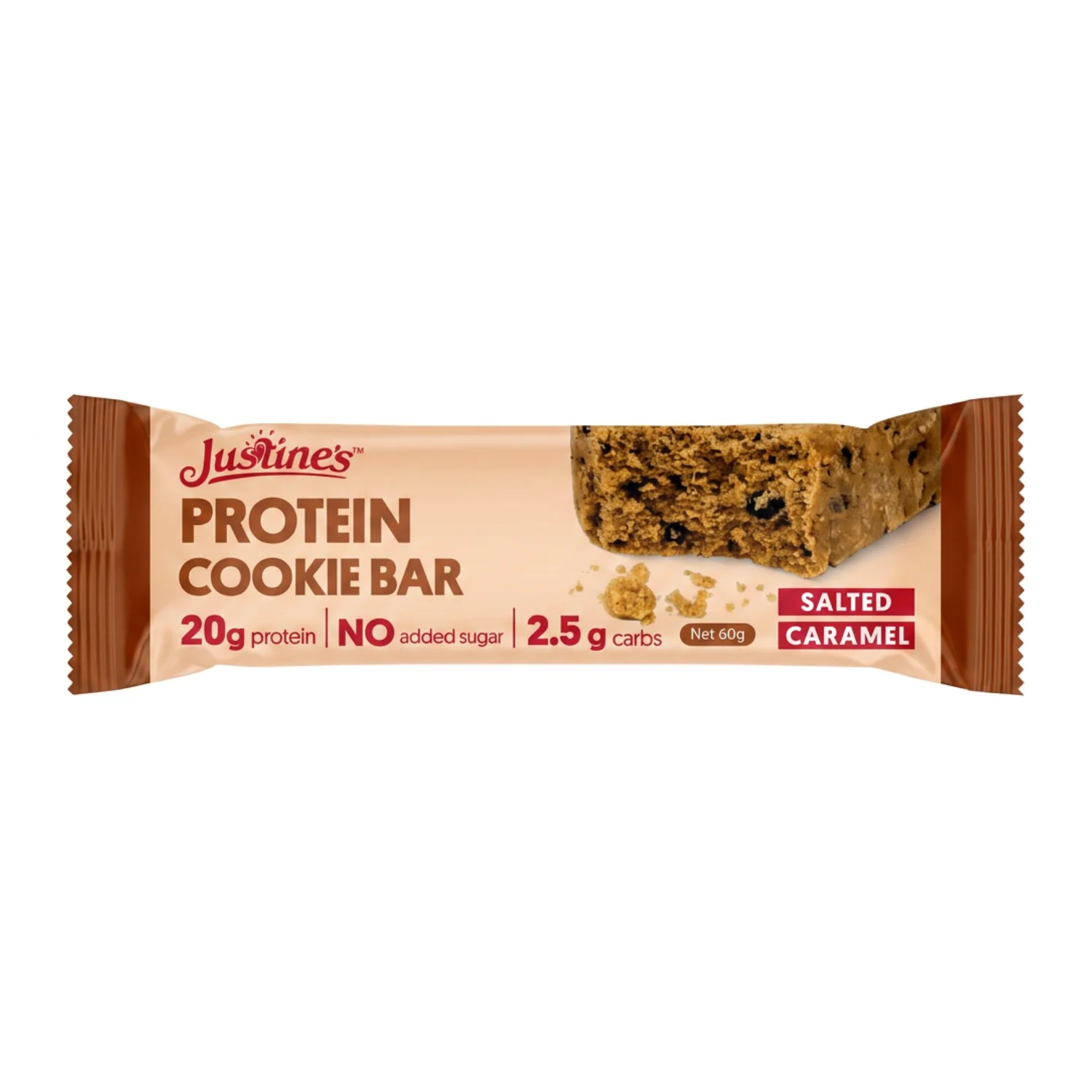 Justine's Protein Cookie Bar Forty Thieves Peanut Butter 60g - Image 2