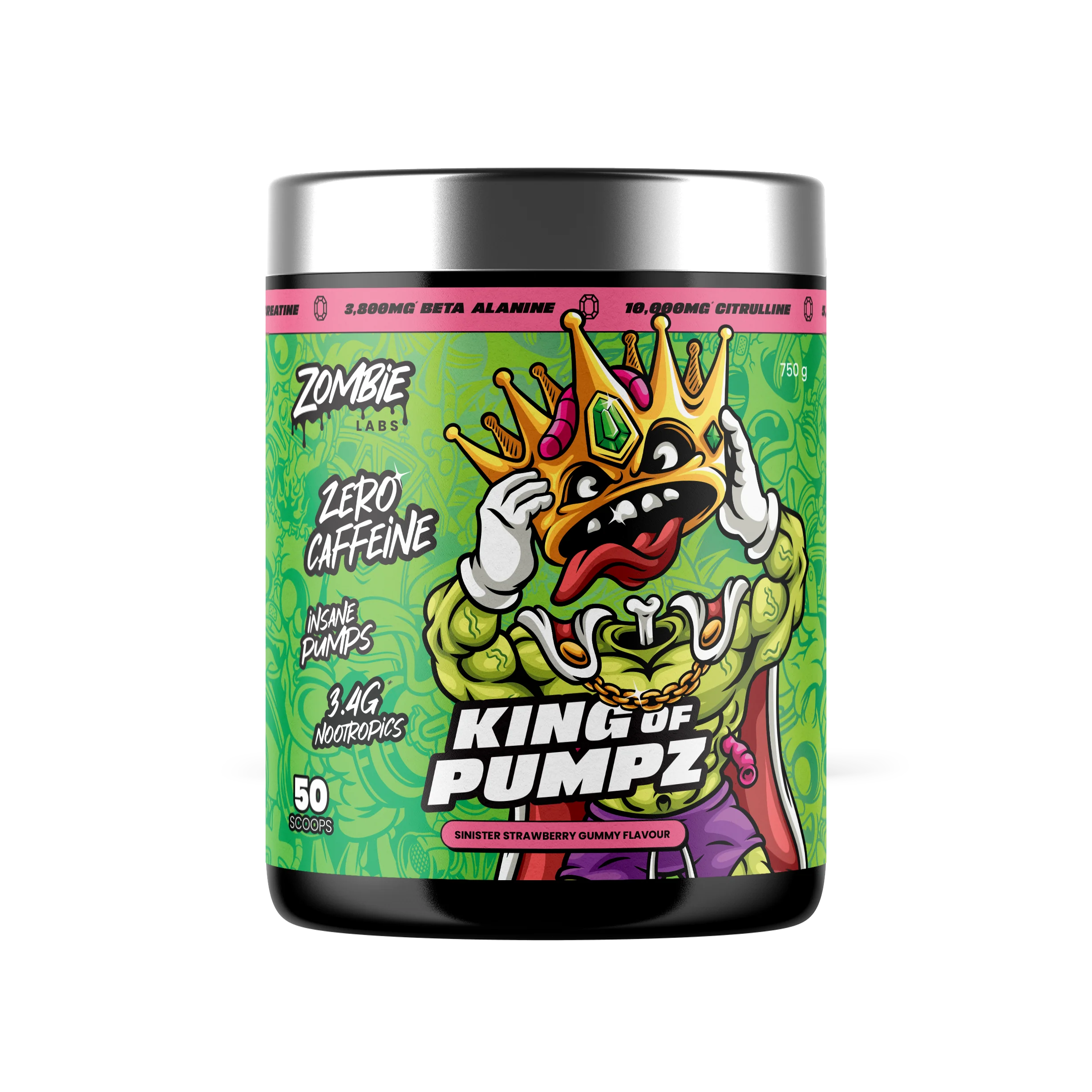 Zombie Labs KING OF PUMPZ Non-Stim Pre-Workout + Free Creatine - Image 2