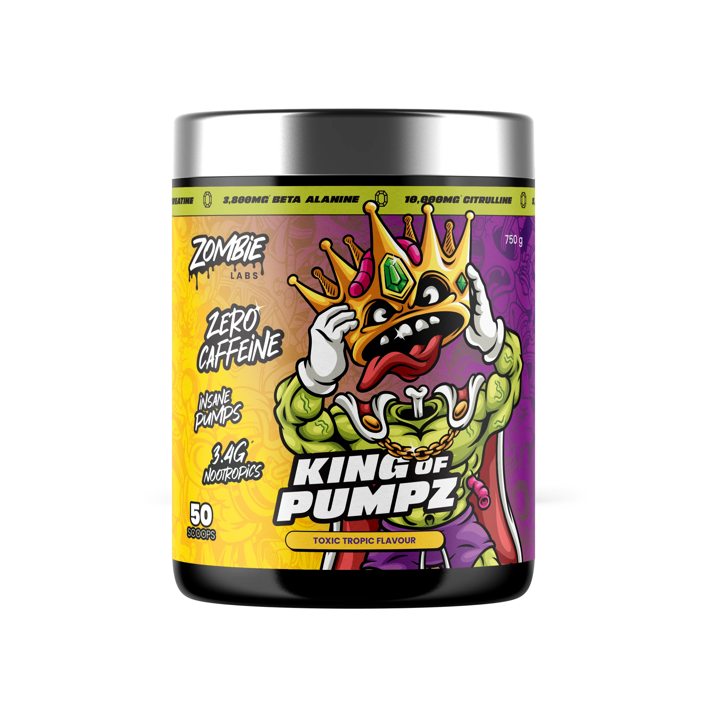 Zombie Labs KING OF PUMPZ Non-Stim Pre-Workout + Free Creatine - Image 3
