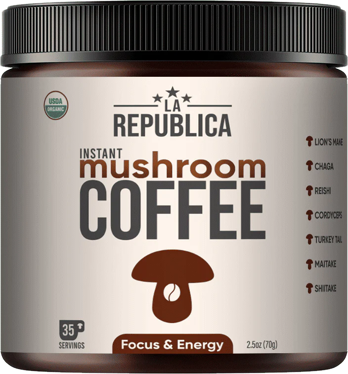 LA Republica Instant Mushroom Coffee 70g - Image 2