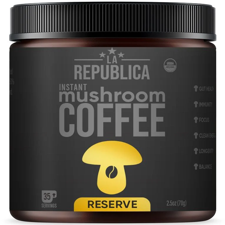 LA Republica Instant Mushroom Coffee Reserve 70g - Image 3