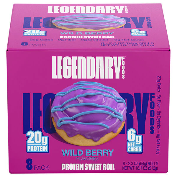 Legendary Foods Protein Sweet Roll 67g x8 - Image 3