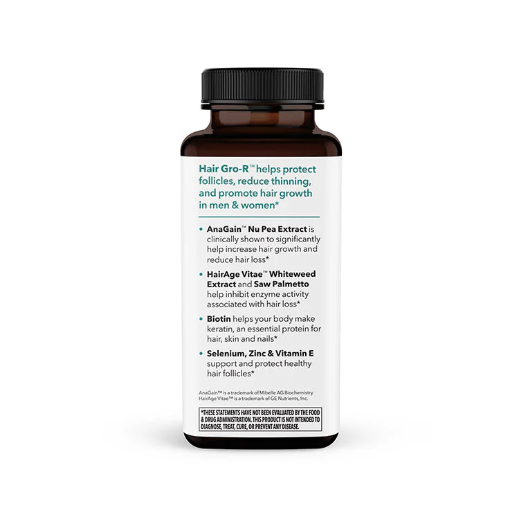 LifeSeasons Hair Gro-R 60 Capsules Biotin Zinc Saw Palmetto - Image 5