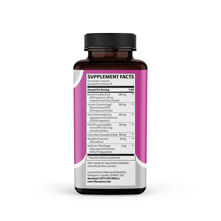 LifeSeasons Leg Veins Tone-R 60 Capsules - Vein Support & Circulation - Image 3