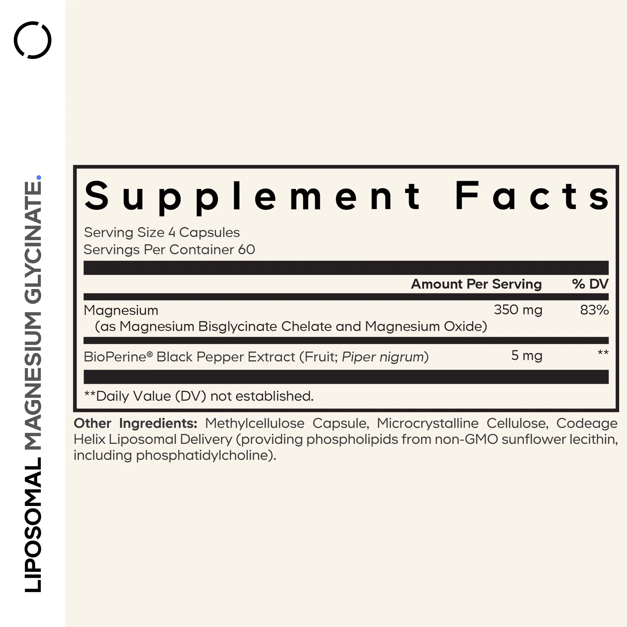 Codeage Liposomal Magnesium Glycinate Capsules Large - Image 4
