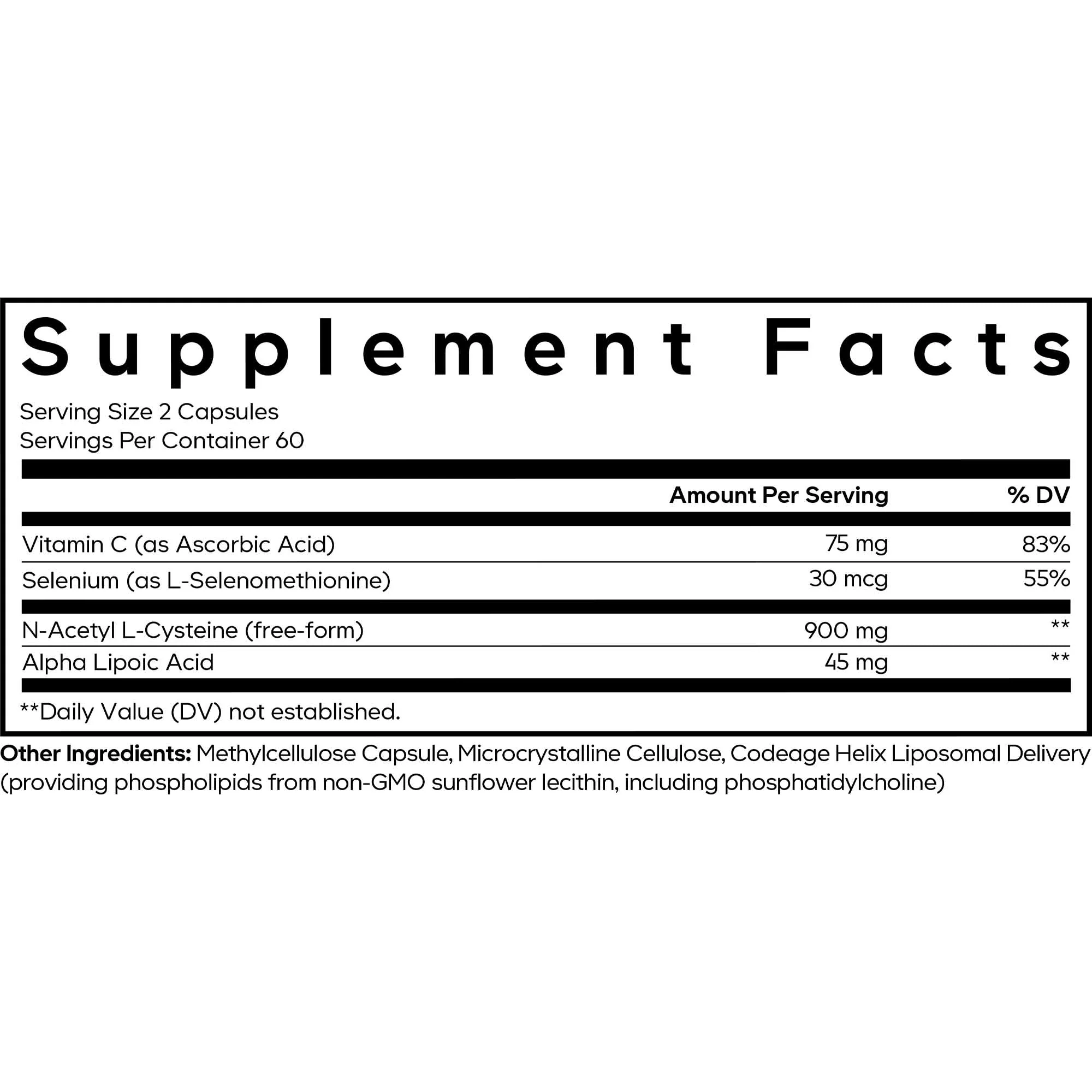 Codeage Liposomal NAC+ Platinum 120 Caps - Image 4