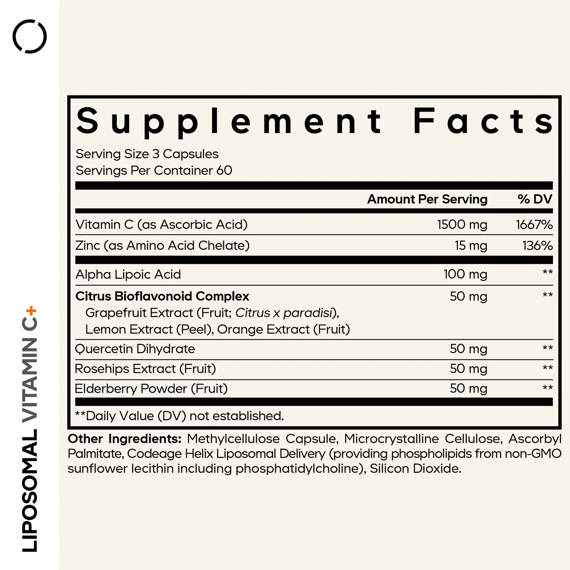 Codeage Liposomal Vitamin C+ 180 Capsules - Image 4