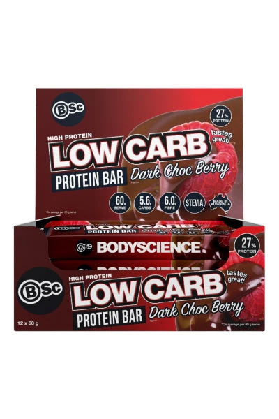BSc Body Science Low Carb Bar 60g (x12) - Image 2