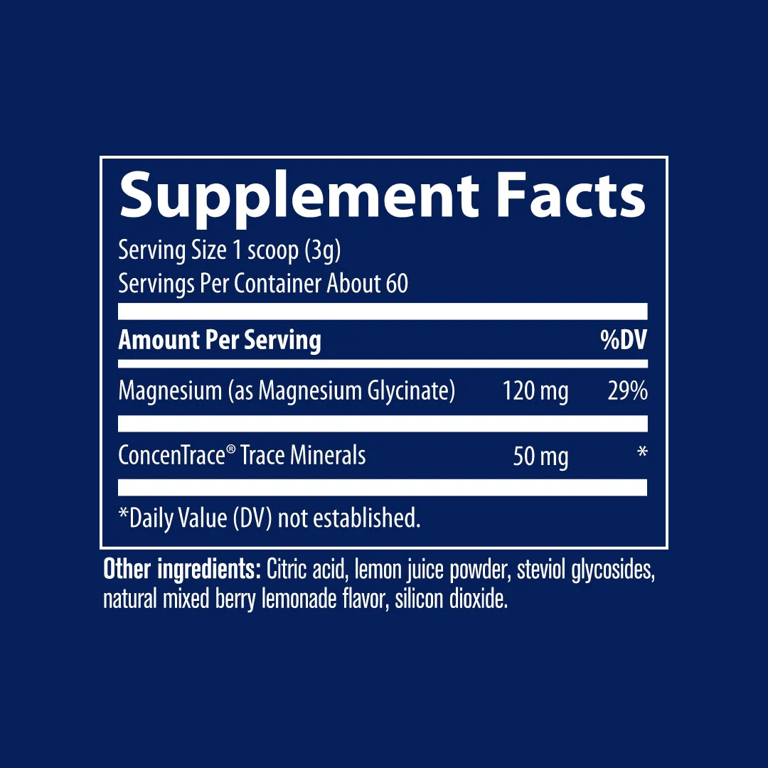Trace Minerals Magnesium Glycinate Mixed Berry Lemonade - Image 2