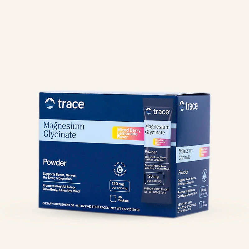 Trace Minerals Magnesium Glycinate Stick Packs
