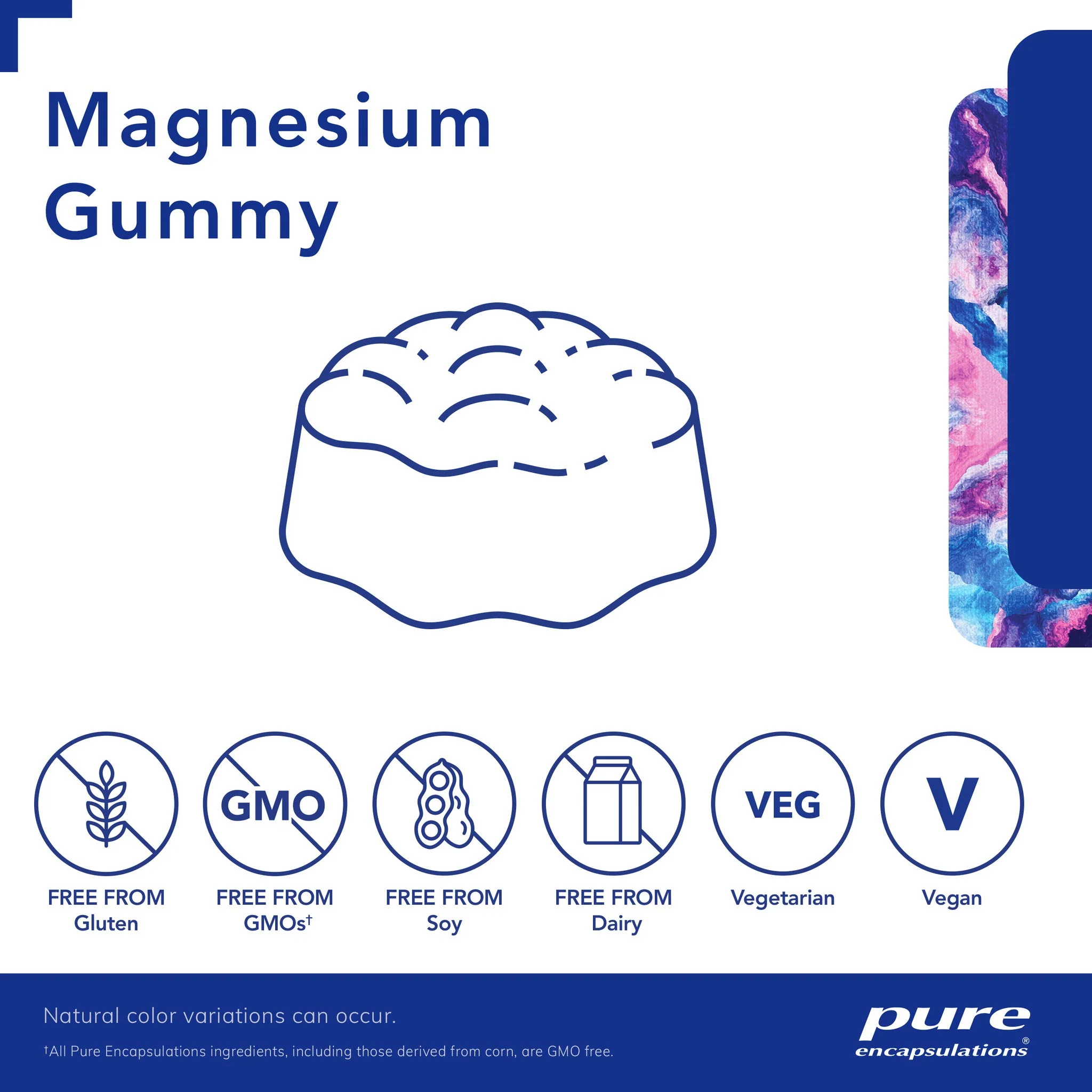 Pure Encapsulation Magnesium Gummy Flavour Berry Vanilla - Image 2