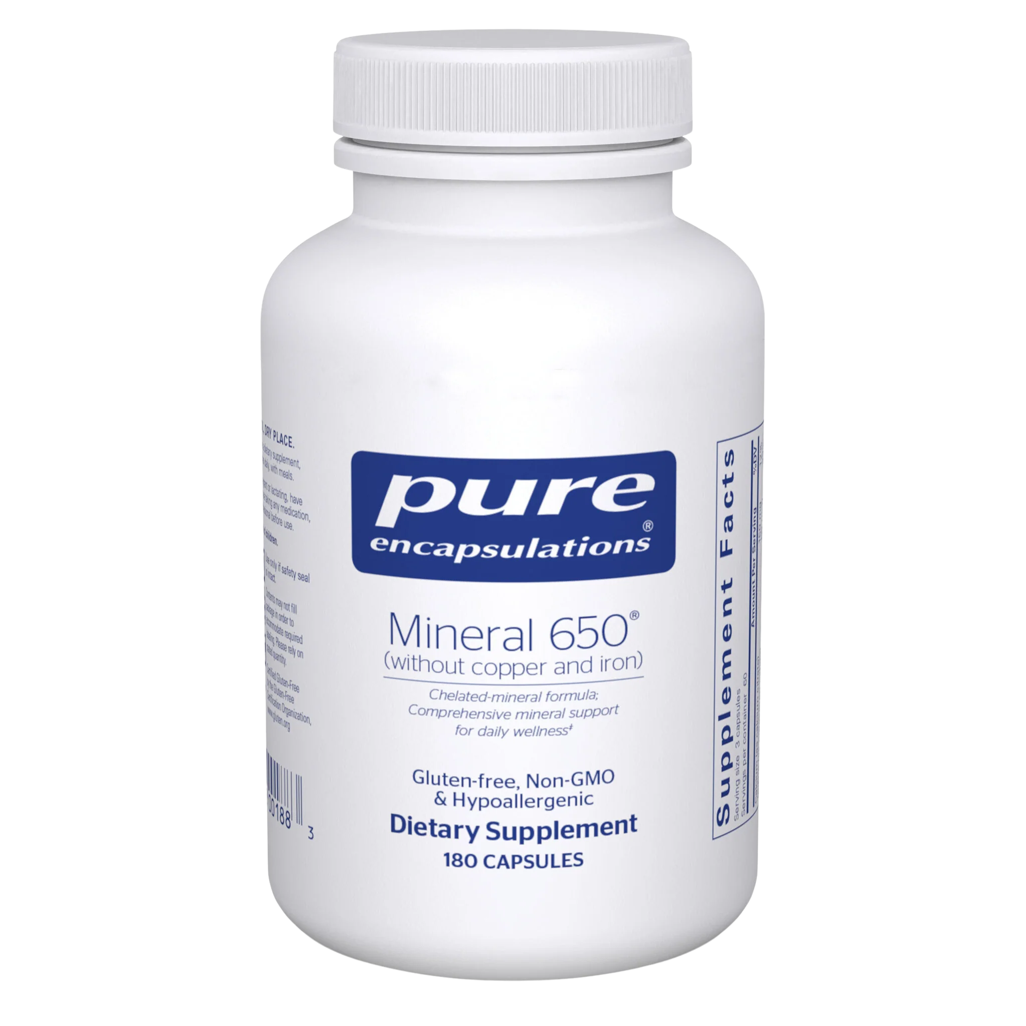 Pure Encapsulations Mineral 650® (without copper & iron)