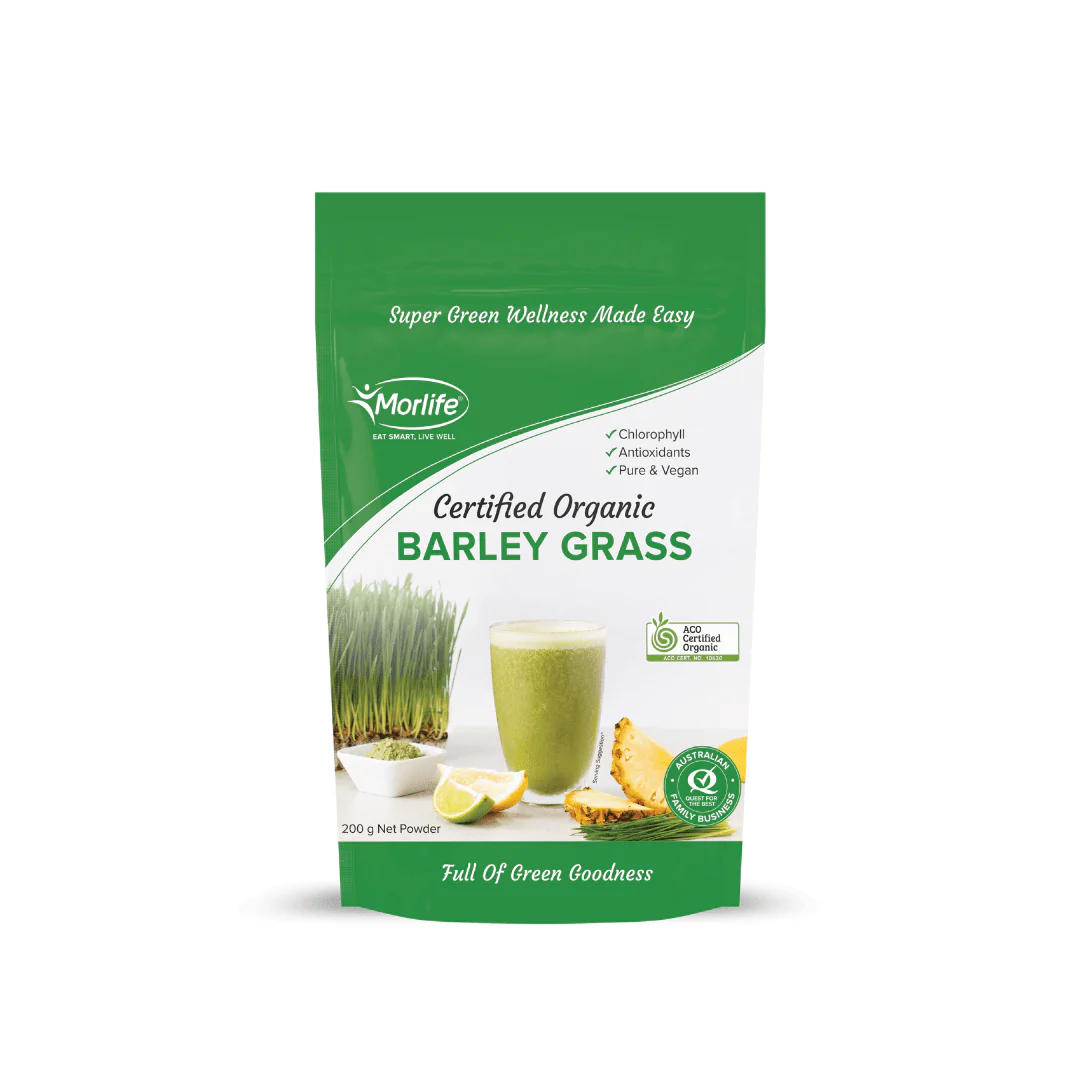 Morlife Barley Grass Powder (Certified Organic) - Image 2