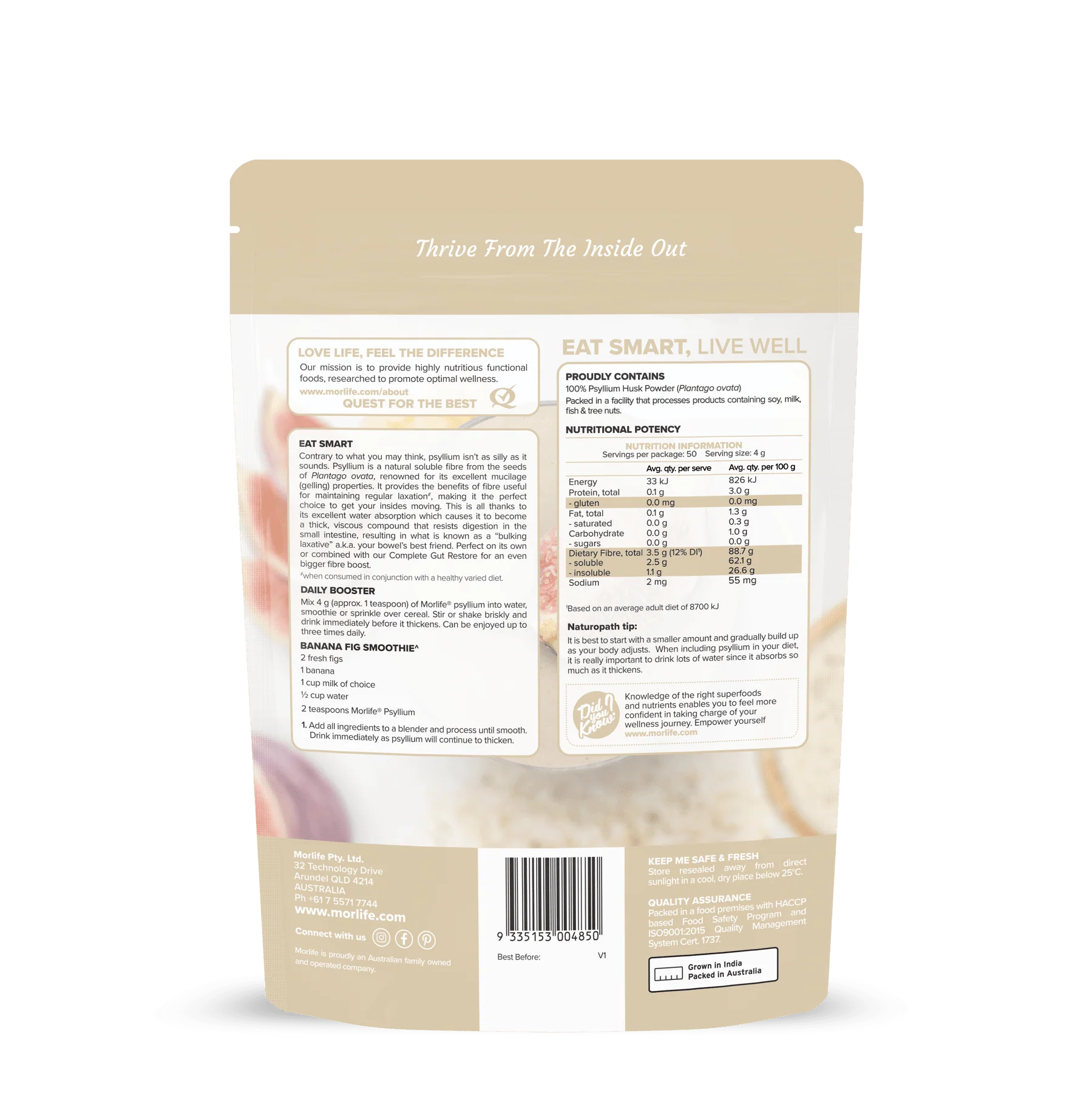 Morlife Psyllium Powder 200g - Image 2