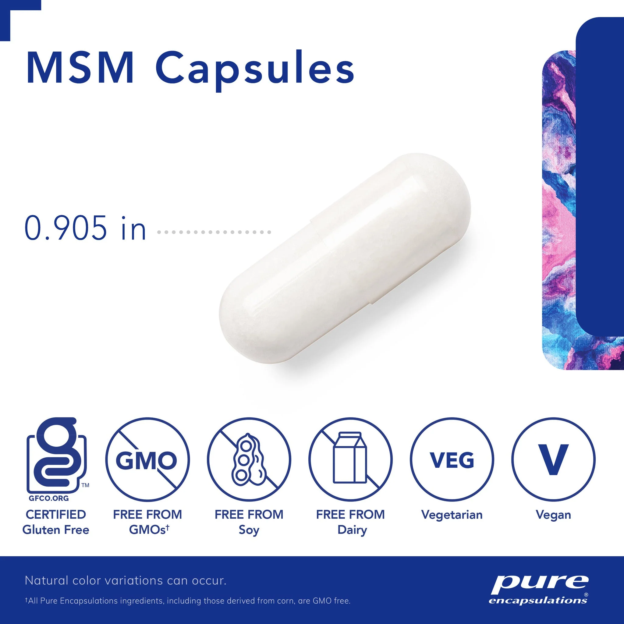 Pure Encapsulations MSM 250 caps - Image 2