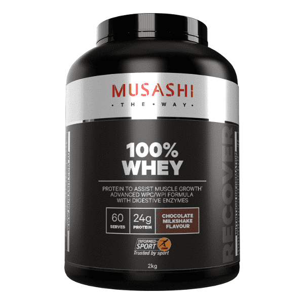 Musashi 100% Whey 2kg + FREE Musashi BCAA 60 Caps - Image 3