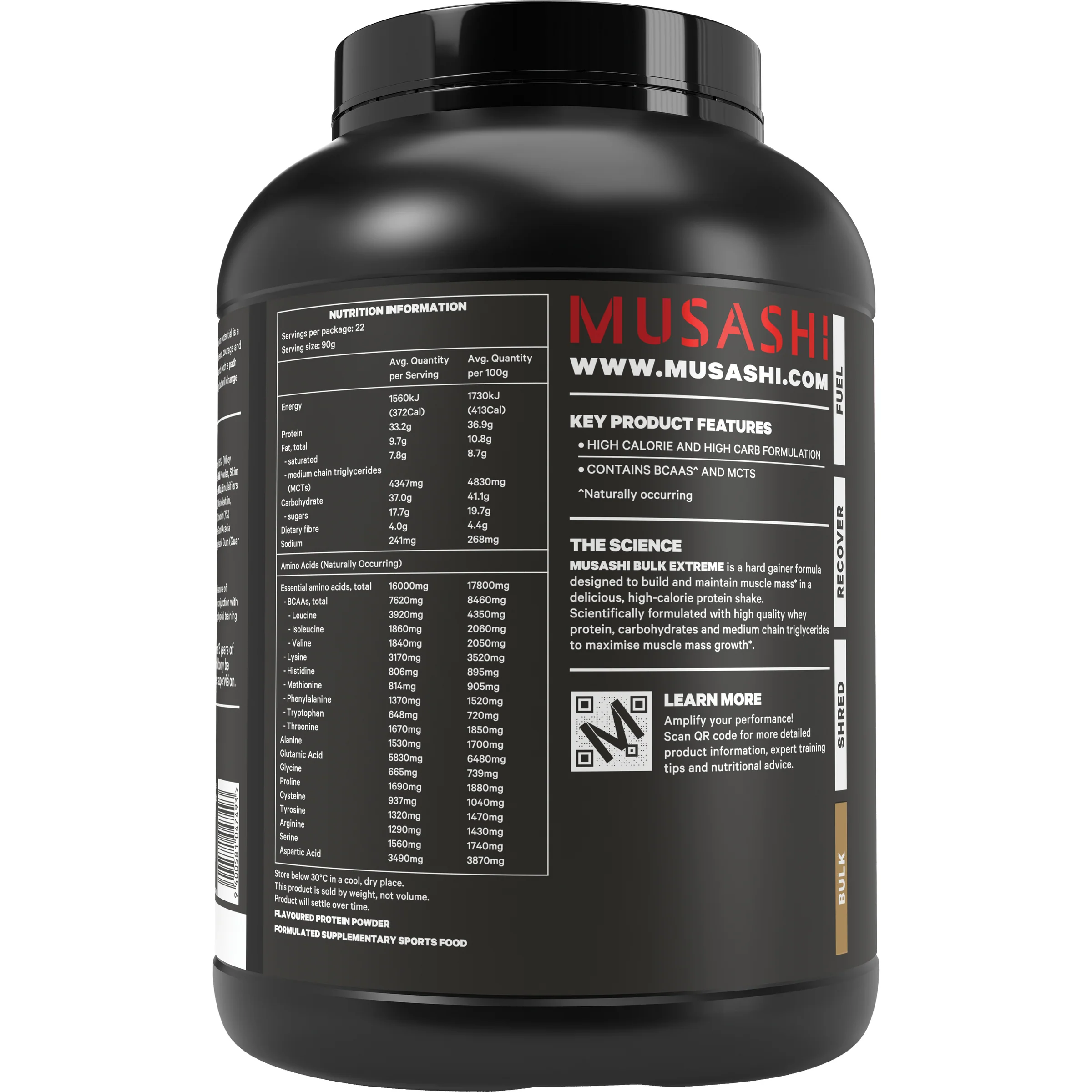 Musashi Bulk Extreme 2kg - Image 4