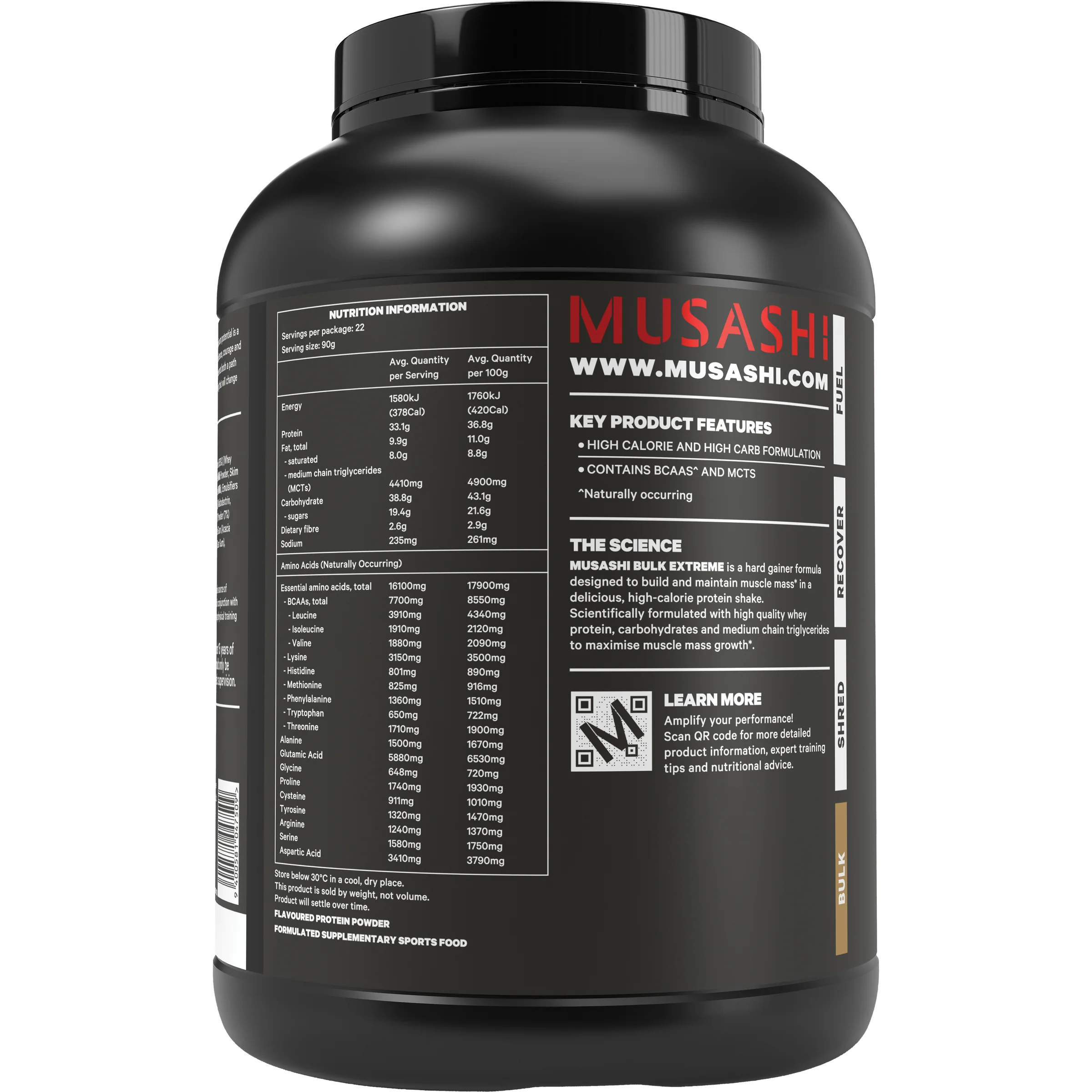 Musashi Bulk Extreme 2kg - Image 5