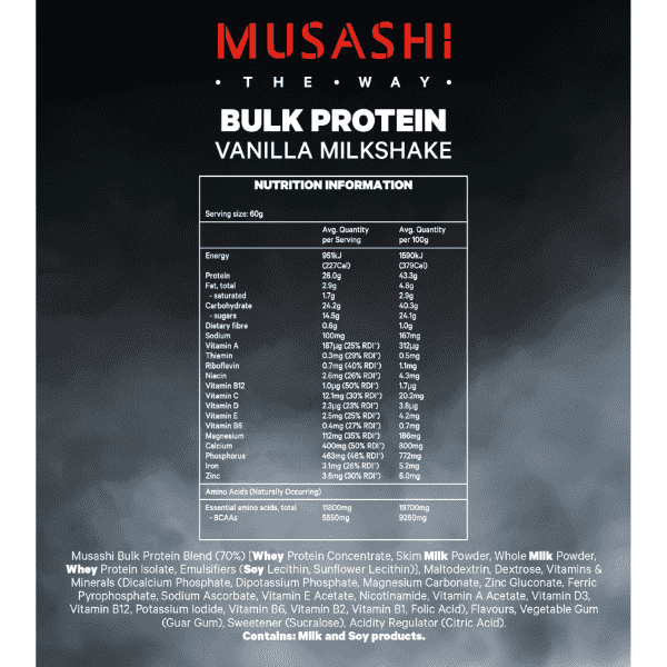 Musashi Bulk Protein 420g - Image 8