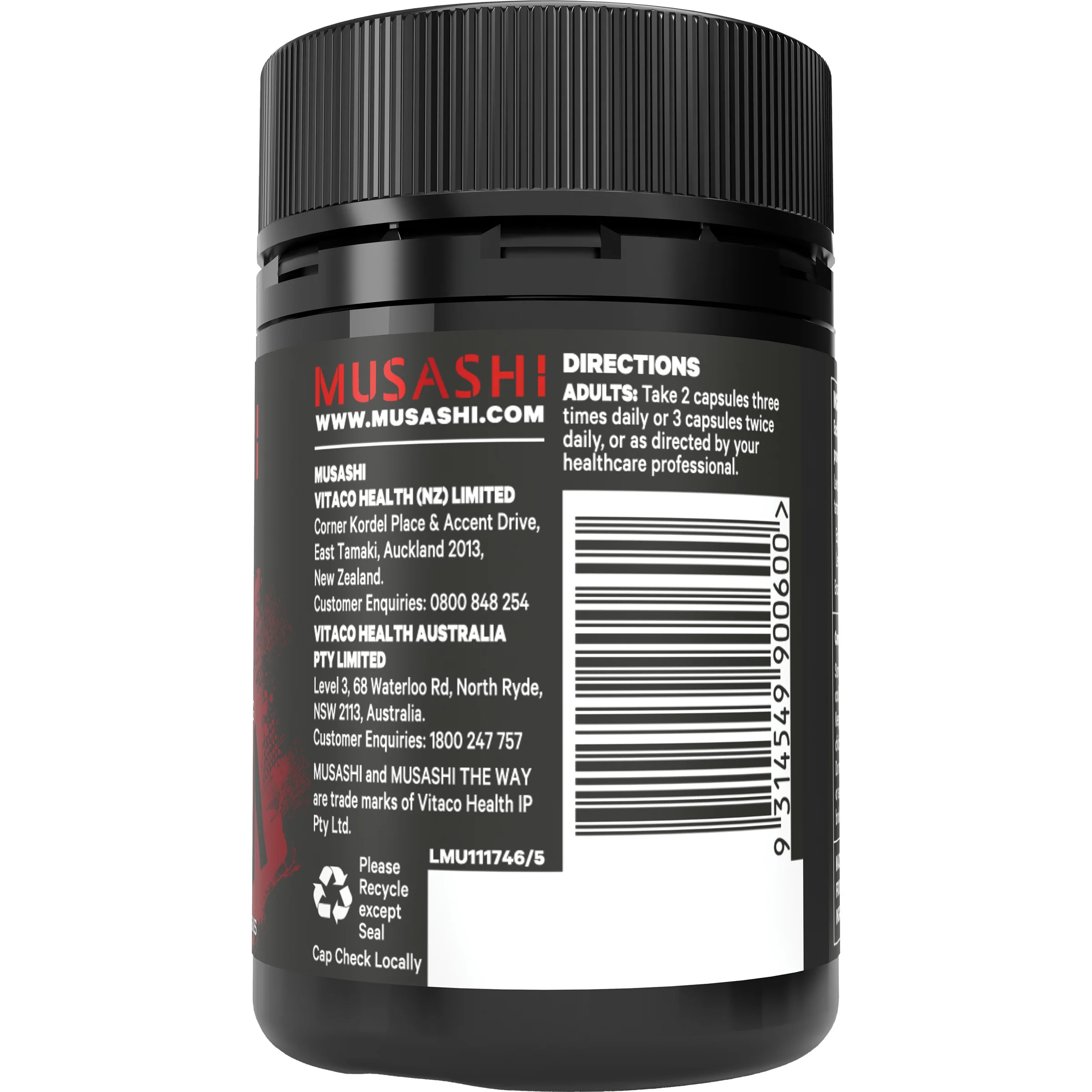 Musashi Carnitine 60 Caps - Image 3