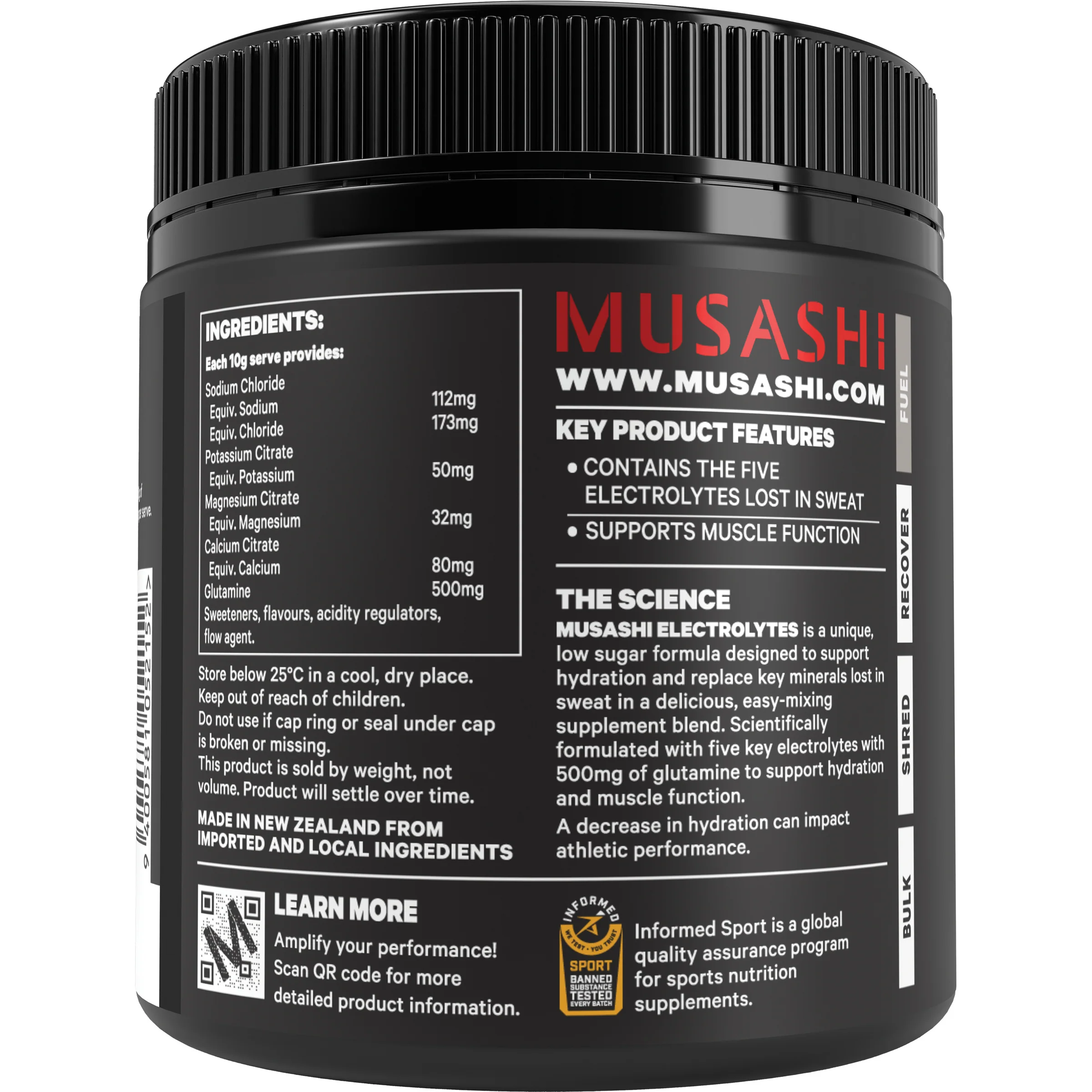 Musashi Electrolytes 300g - Image 4