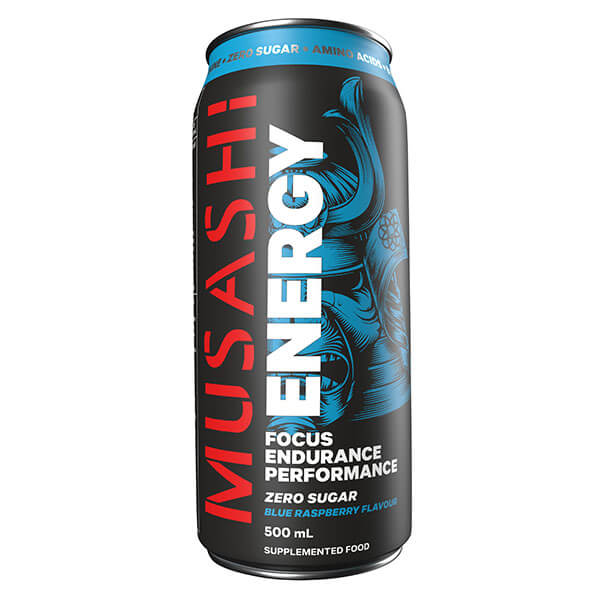 Musashi Energy Drink 500ml x12 - Image 2