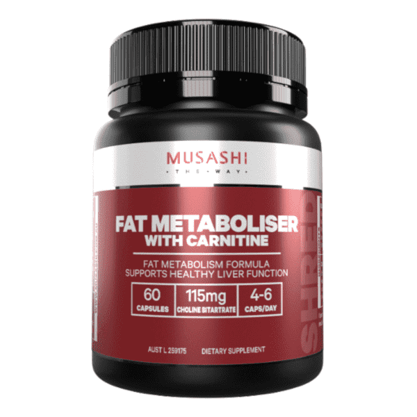 Musashi Fat Metaboliser with Carnitine 60 Caps - Image 4