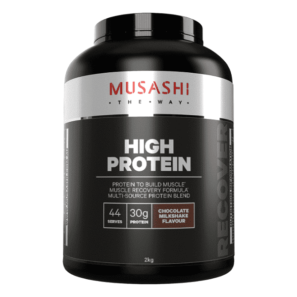 Musashi High Protein 2kg + FREE Musashi BCAA 60 Caps - Image 3