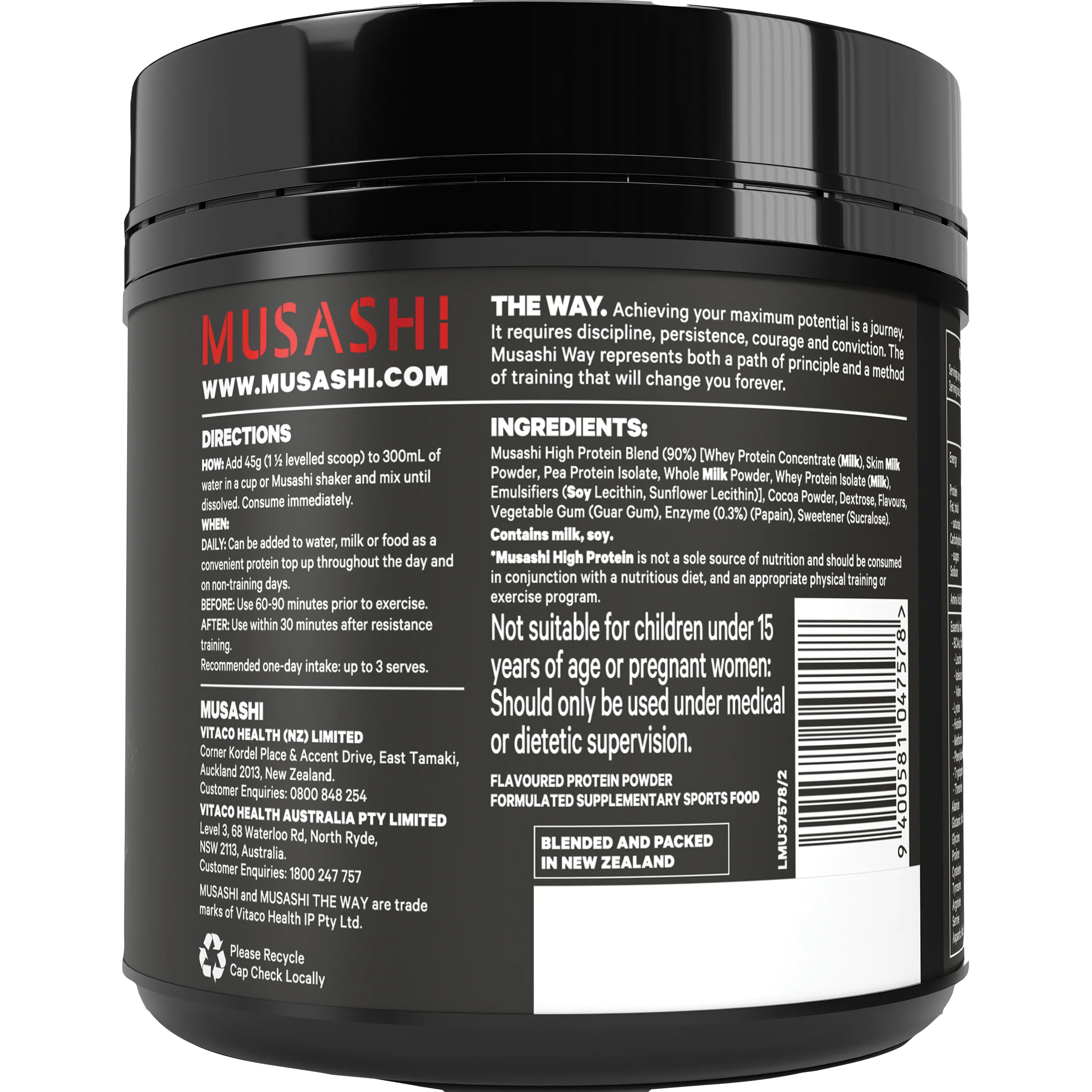 Musashi High Protein 375g - Image 4