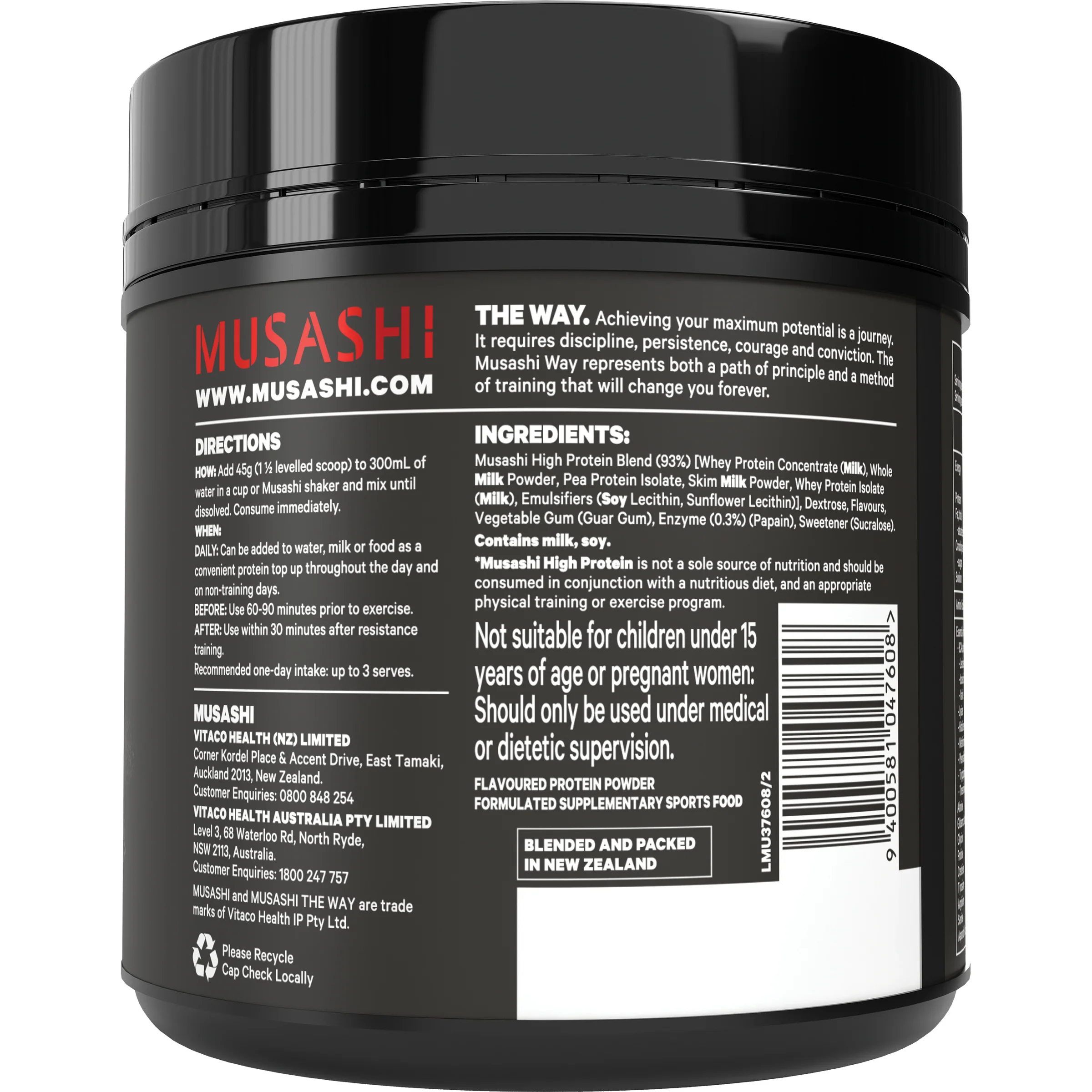 Musashi High Protein 375g - Image 6