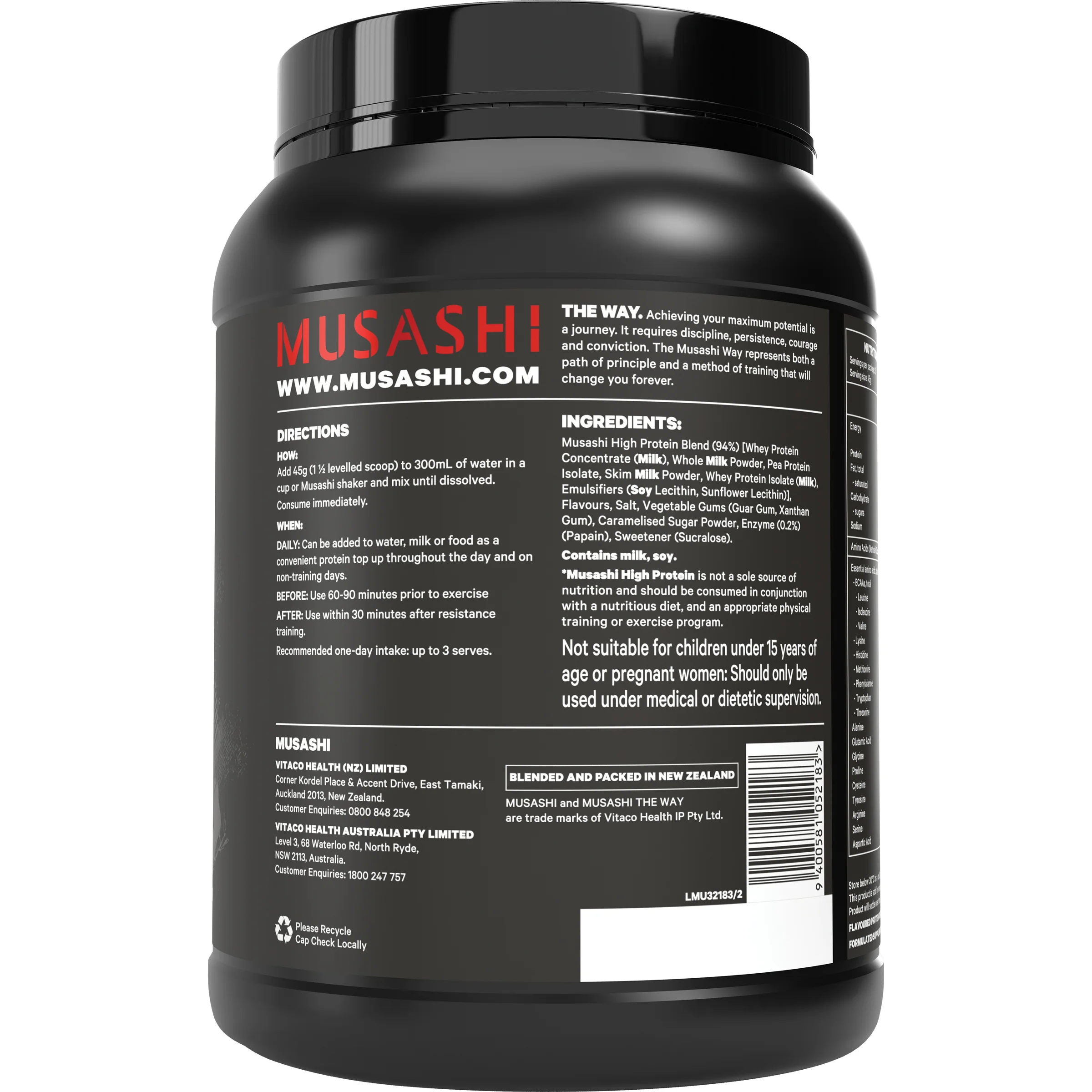 Musashi High Protein 900g - Image 10