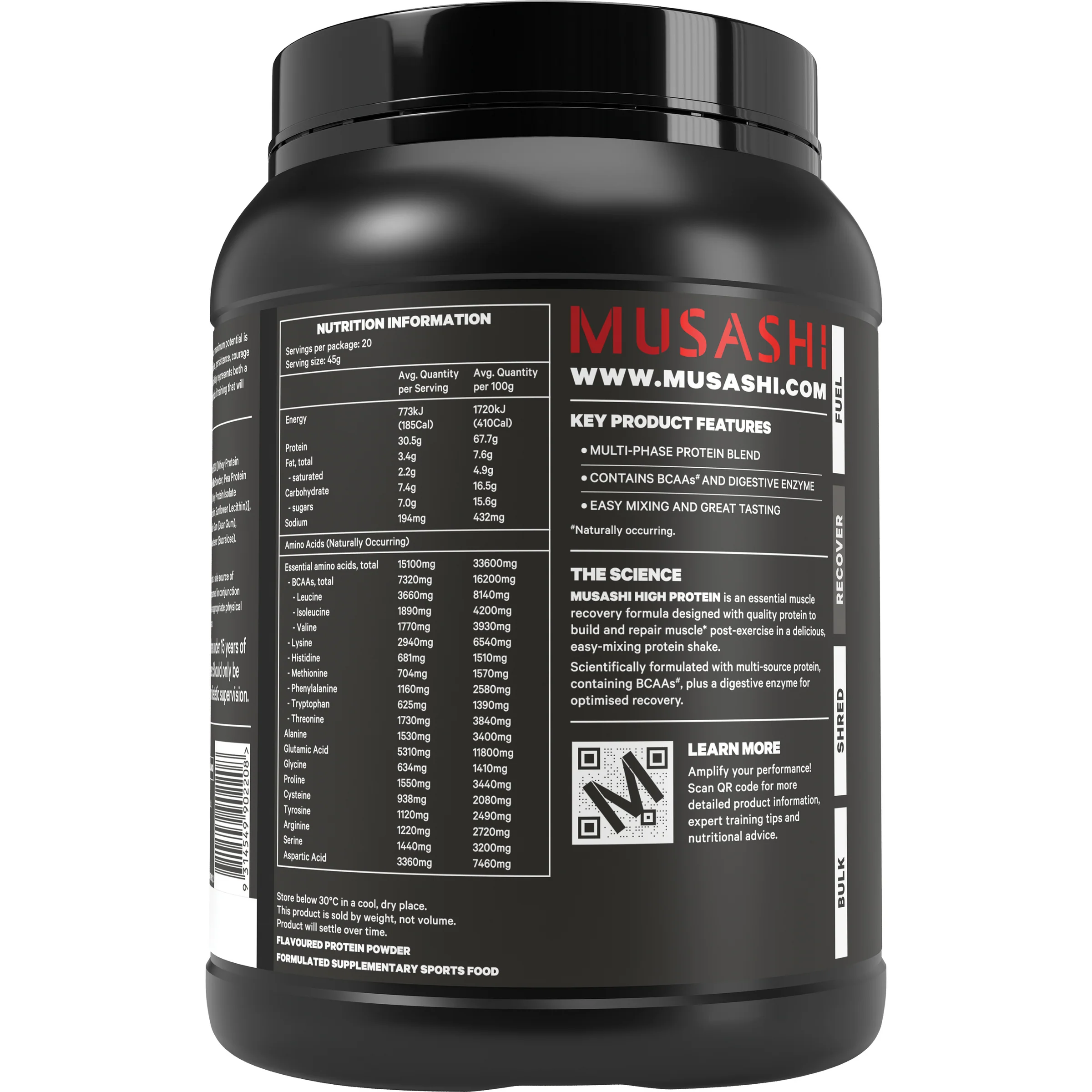 Musashi High Protein 900g - Image 6