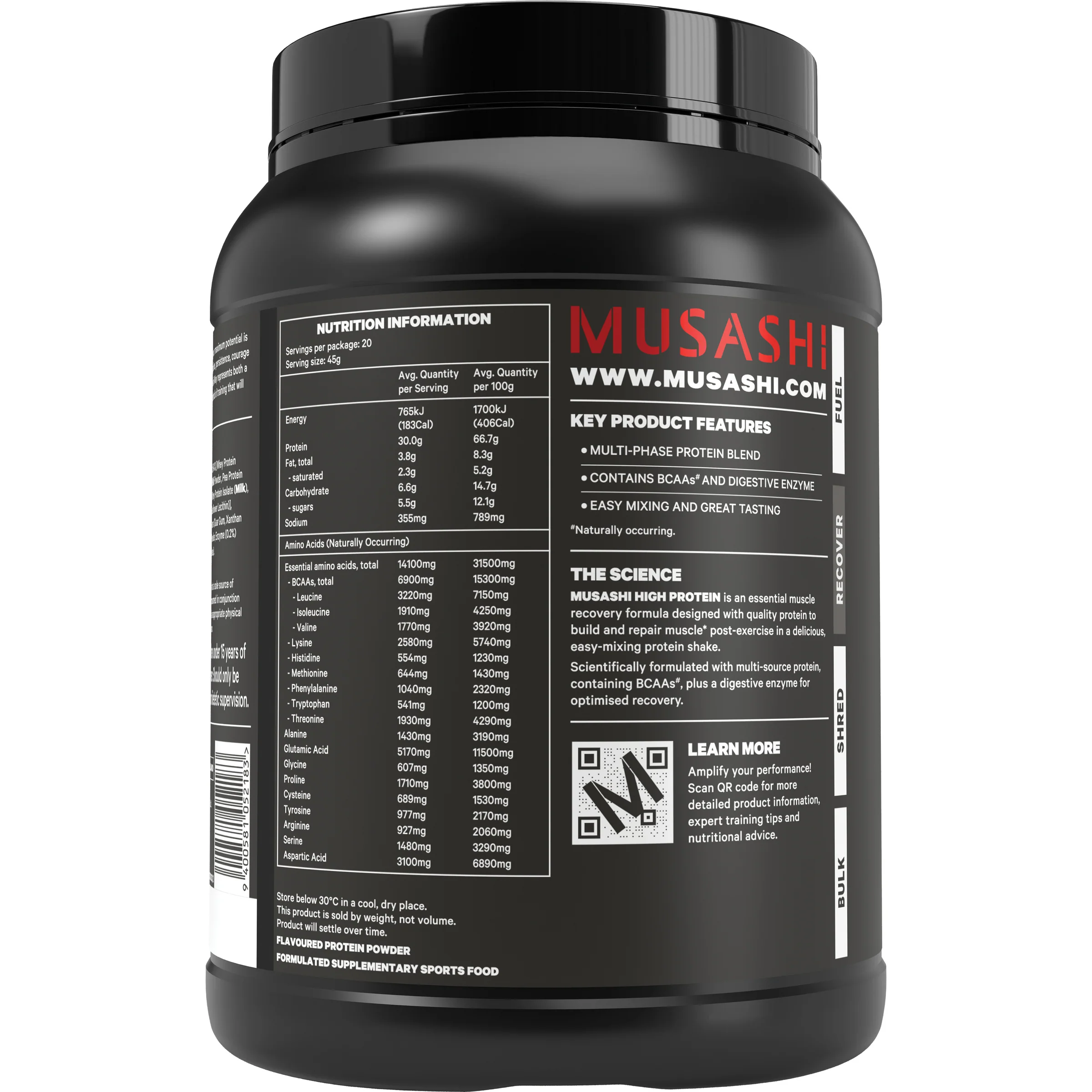 Musashi High Protein 900g - Image 9