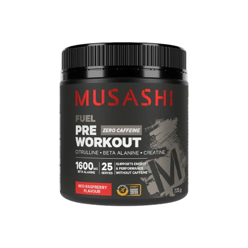 Musashi Pre Workout Zero Caffeine Energy Support Supplement Powder - Image 2
