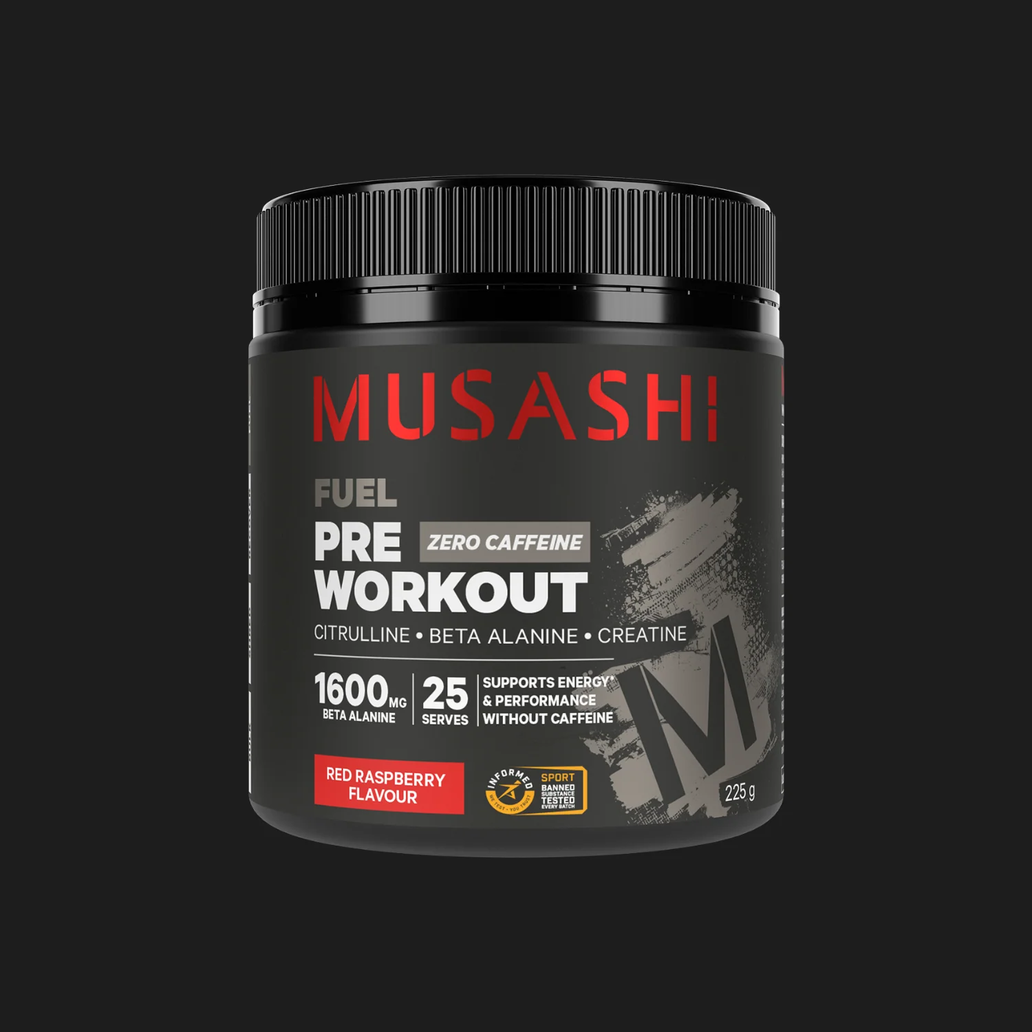 Musashi Pre Workout Zero Caffeine Energy Support Supplement Powder - Image 4
