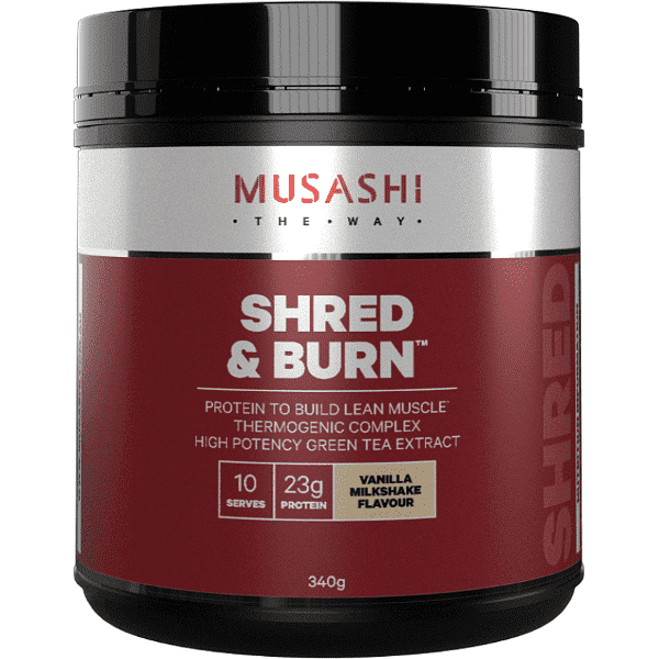 Musashi Shred & Burn Protein 340g - Image 7