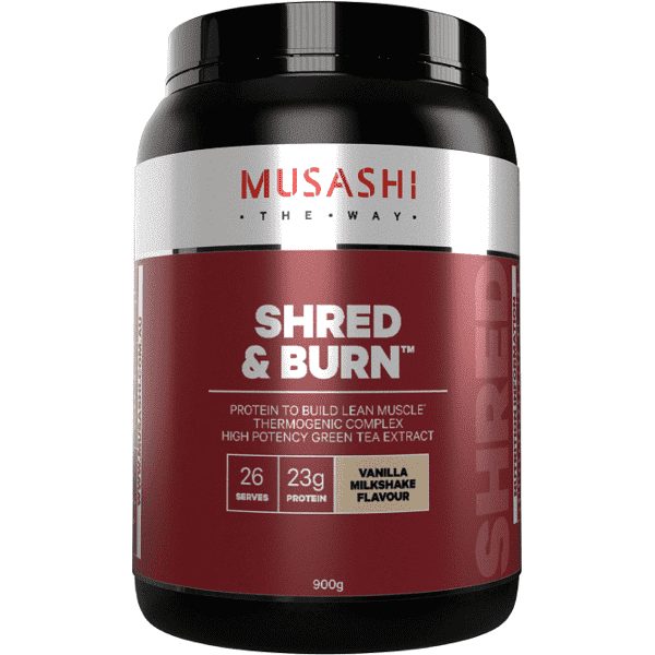 Musashi Shred & Burn Protein 900g - Image 7