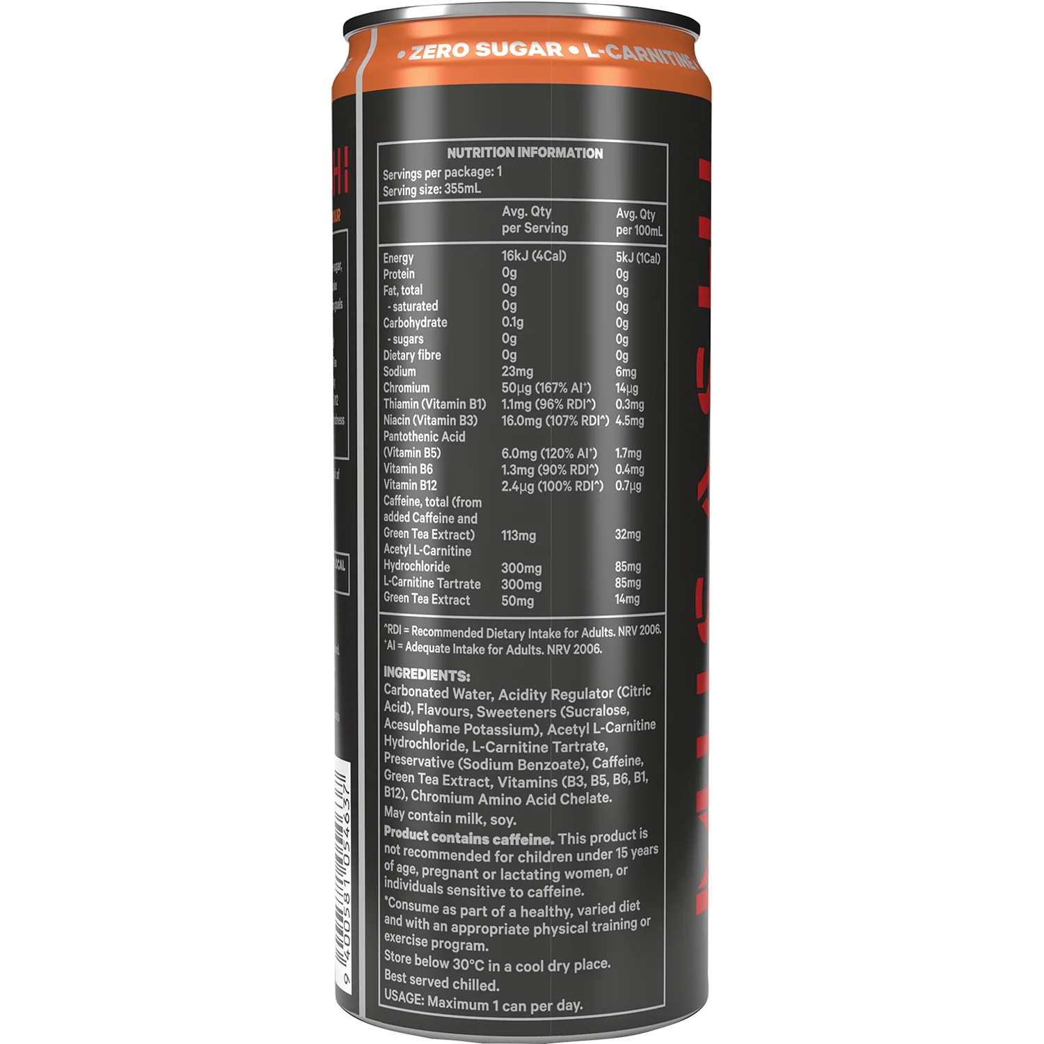 Musashi Shred Energy 12 Pack CLEARANCE Short Dated end of 23/09/2026 - Image 4