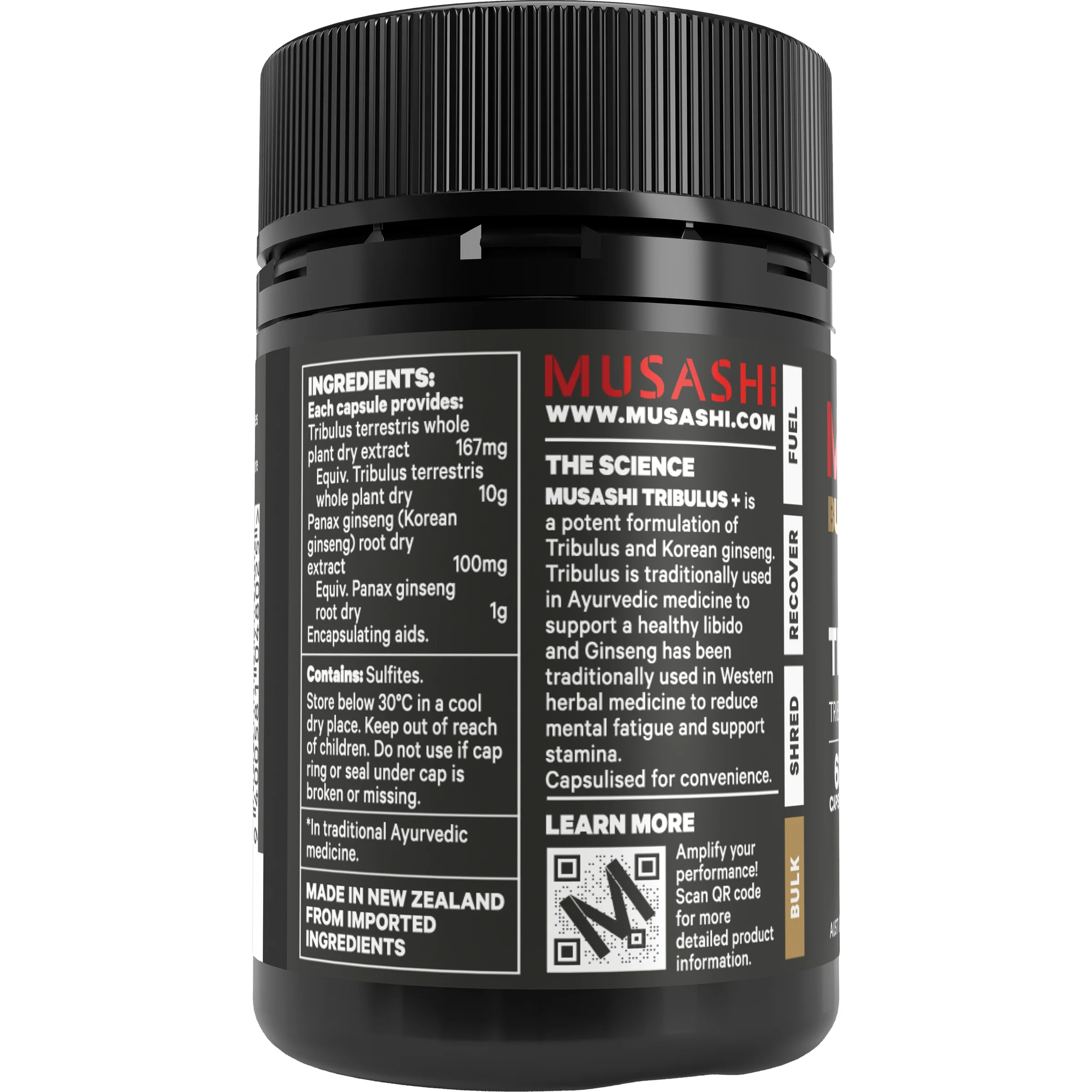Musashi Tribulus+ 60 Caps - Image 2