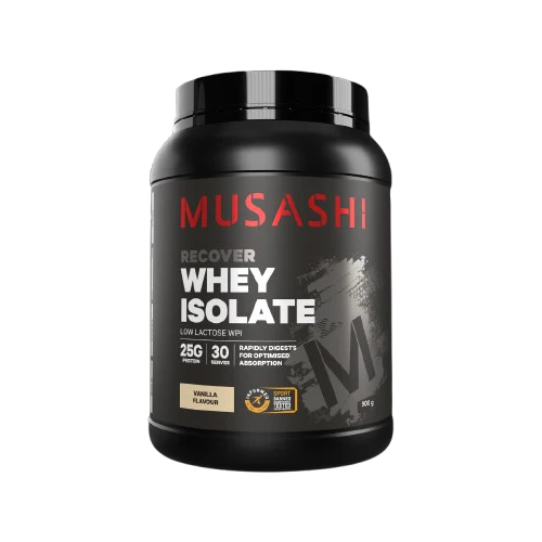 Musashi Whey Protein Isolate 900g Premium Rapid Recovery Powder