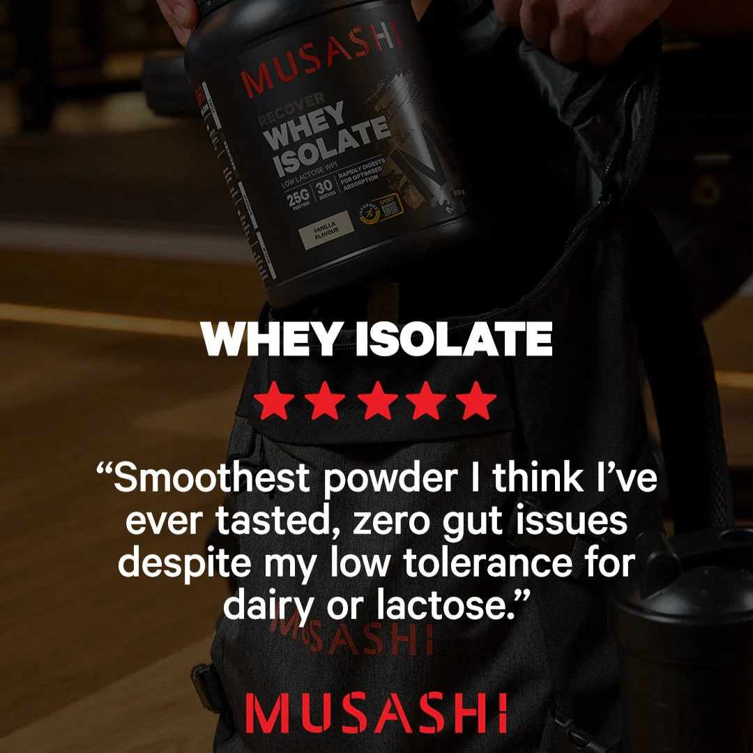 Musashi Whey Protein Isolate 900g Premium Rapid Recovery Powder - Image 6
