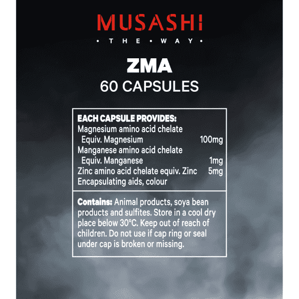 Musashi ZMA+ 60 Caps - Image 5