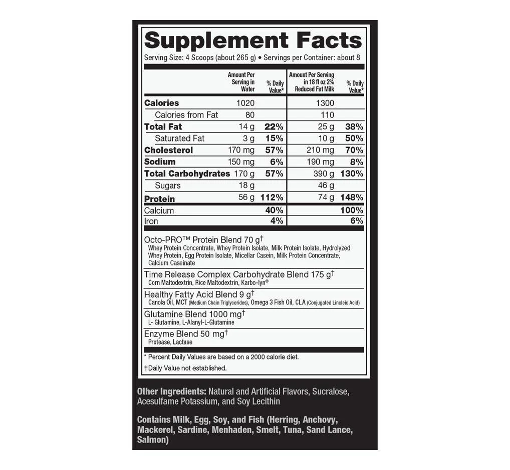 Ultimate Nutrition MUSCLE JUICE® REVOLUTION 2600 11.10 Lb - Image 10