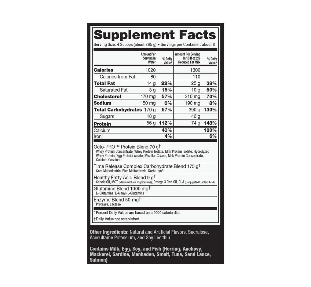 Ultimate Nutrition MUSCLE JUICE® REVOLUTION 2600 11.10 Lb - Image 4