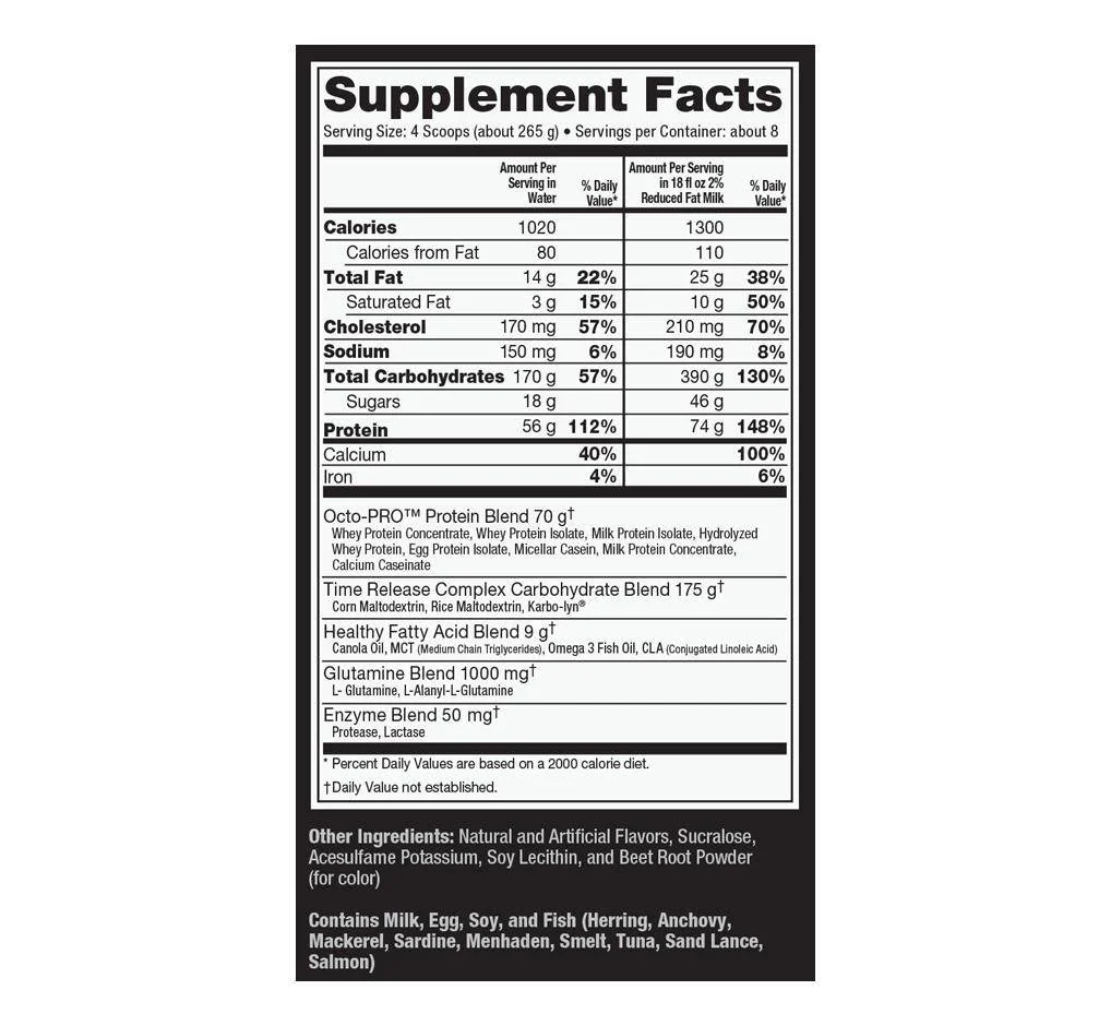 Ultimate Nutrition MUSCLE JUICE® REVOLUTION 2600 11.10 Lb - Image 8